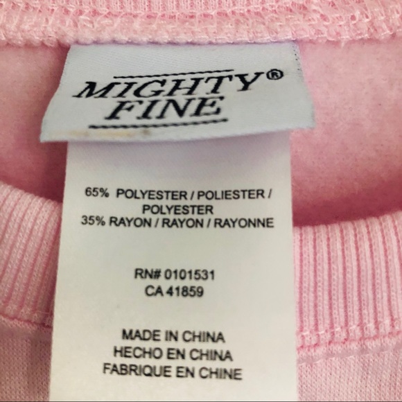 pink cropped Los Angeles sweatshirt Mighty Fine - Picture 4 of 4